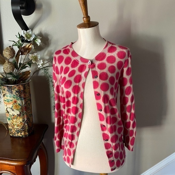 Loft Lightweight Polkadot Cardigan XS - Picture 1 of 3